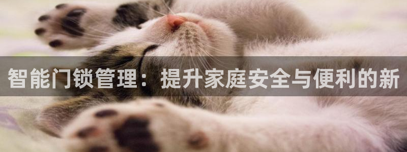 利记体育app官网：智能门锁管理：提升家庭安全与便利的新