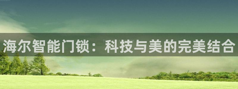 铂利记旗舰店官网电话：海尔智能门锁：科技与美的完美结合