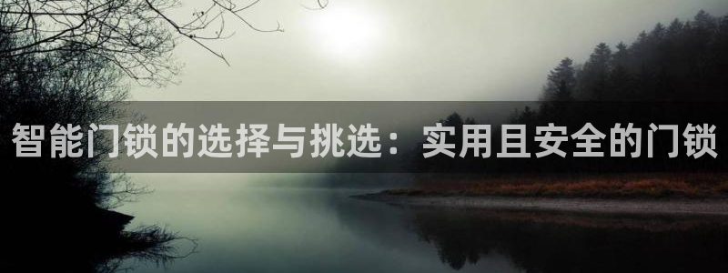 利记平台官网首页：智能门锁的选择与挑选：实用且安全的门锁