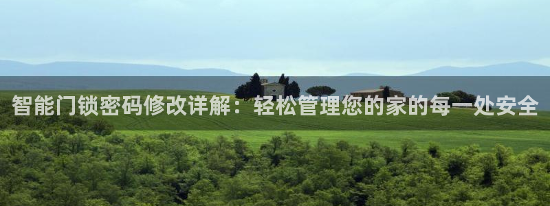 利记博彩官网APP：智能门锁密码修改详解：轻松管理您的家的每