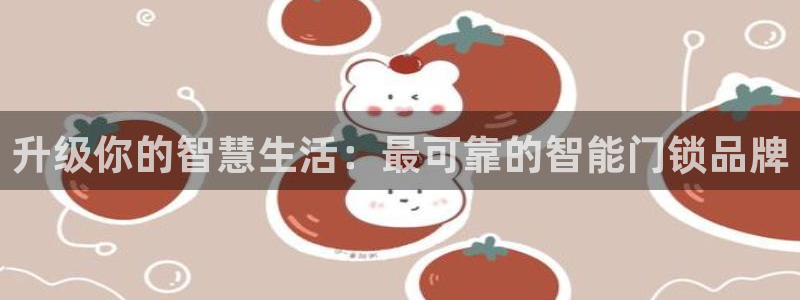 利记娱乐网唯一官网：升级你的智慧生活：最可靠的智能门锁品牌