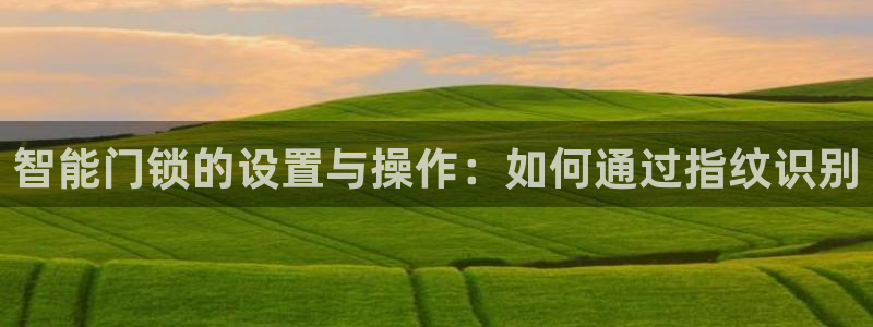 利记bet官网登录入口：智能门锁的设置与操作：如何通过指纹识