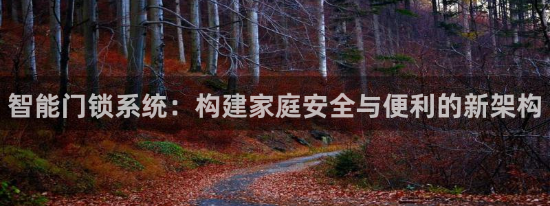 利记官网入口最新版：智能门锁系统：构建家庭安全与便利的新架构