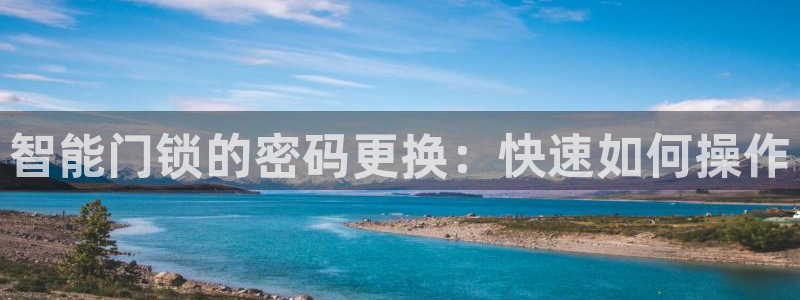 利记官网入口：智能门锁的密码更换：快速如何操作