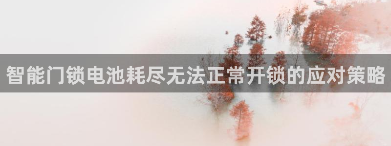 利记官网地址：智能门锁电池耗尽无法正常开锁的应对策略